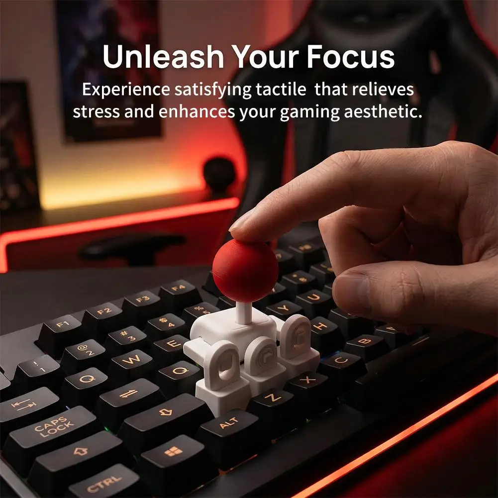 3D Printed Mechanical Keyboard External Game Joystick With WASD Movement, For Fighting Games, Compatible With Cross-axis Buttons thumbnail 2