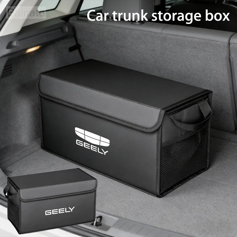 For GEELY Coolray X7 EX5 emgrand monjaro 2026, Car Trunk Foldable Storage Box Large-Capacity Stowing Tidying Bag Car Accessories