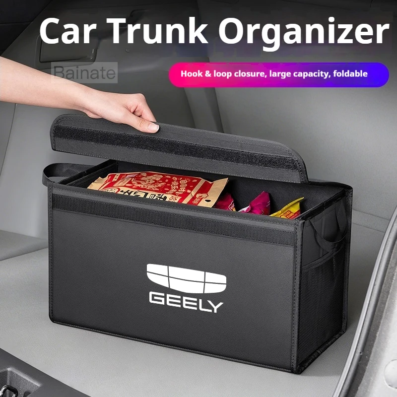 For GEELY Coolray X7 EX5 emgrand monjaro 2026, Car Trunk Foldable Storage Box Large-Capacity Stowing Tidying Bag Car Accessories thumbnail 4