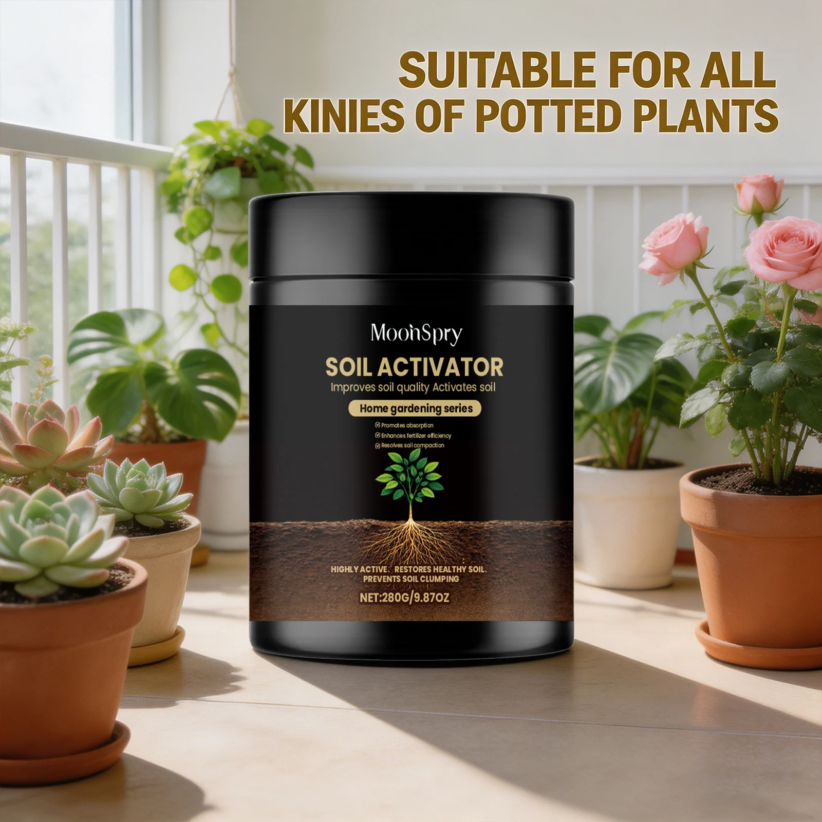 Soil Activator Improve Soil Quality Promote Absorption Enhance Fertilizer Effect Resolve Soil Compaction Nutrients Supplement thumbnail 2