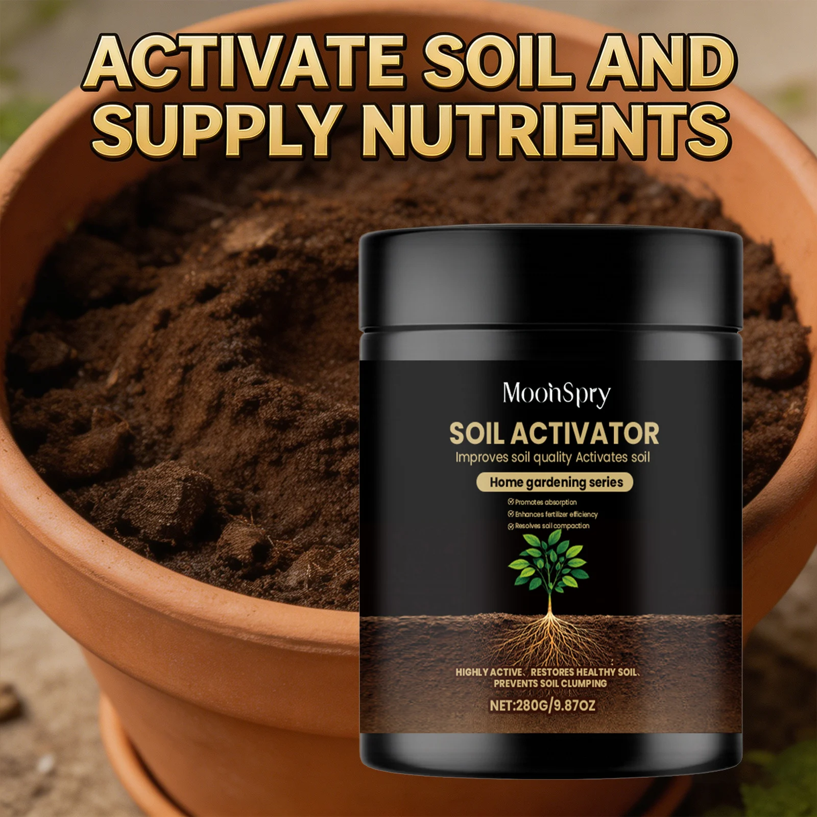 Soil Activator Improve Soil Quality Promote Absorption Enhance Fertilizer Effect Resolve Soil Compaction Nutrients Supplement thumbnail 4