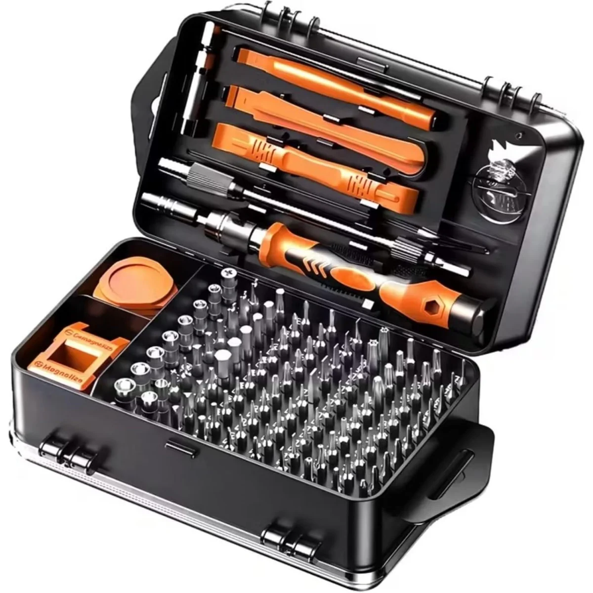 115in1 Precision Screwdriver Set, CRV Steel Bits w/ Torx Triwing, Mini Repair Tool Kit for Electronics ORANGE