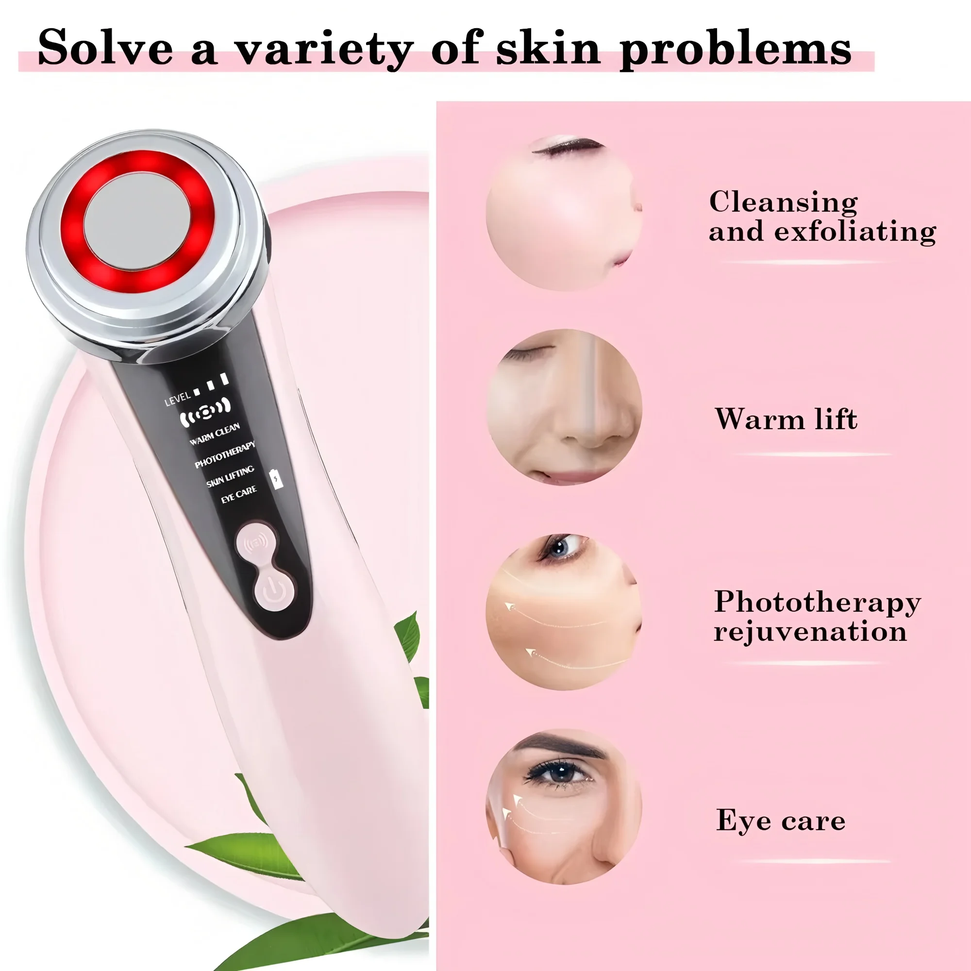 2026 New Face Massager Ultra-Light Wireless Beauty Photon Skin Rejuvenation Instrument Compatible With Men thumbnail 6
