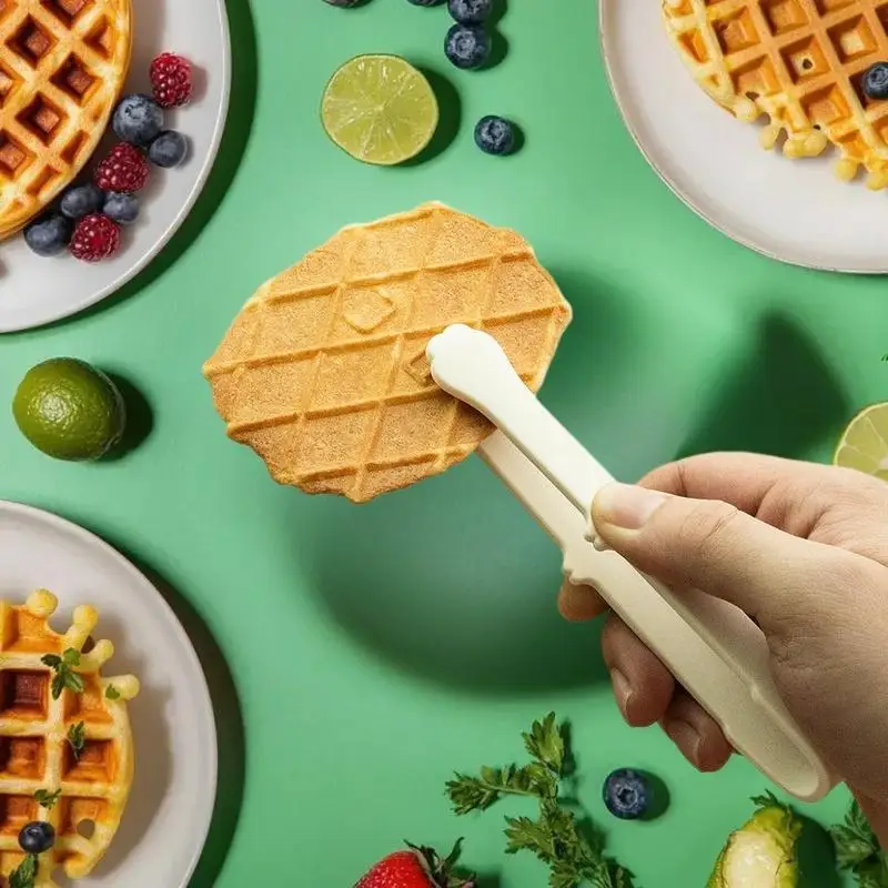 Creative Japanese Cat Paw Shape Kitchen Accessories Silicone Mini Snack Food Tongs Non-slip Handles BBQ Bread Ice Cube Clip thumbnail 2