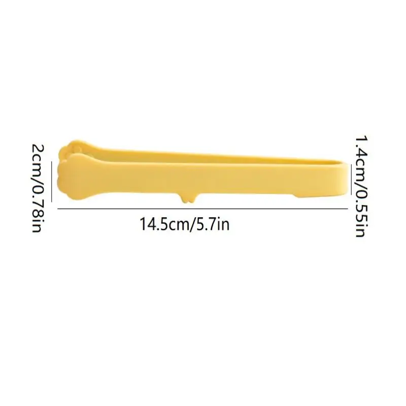 Creative Japanese Cat Paw Shape Kitchen Accessories Silicone Mini Snack Food Tongs Non-slip Handles BBQ Bread Ice Cube Clip