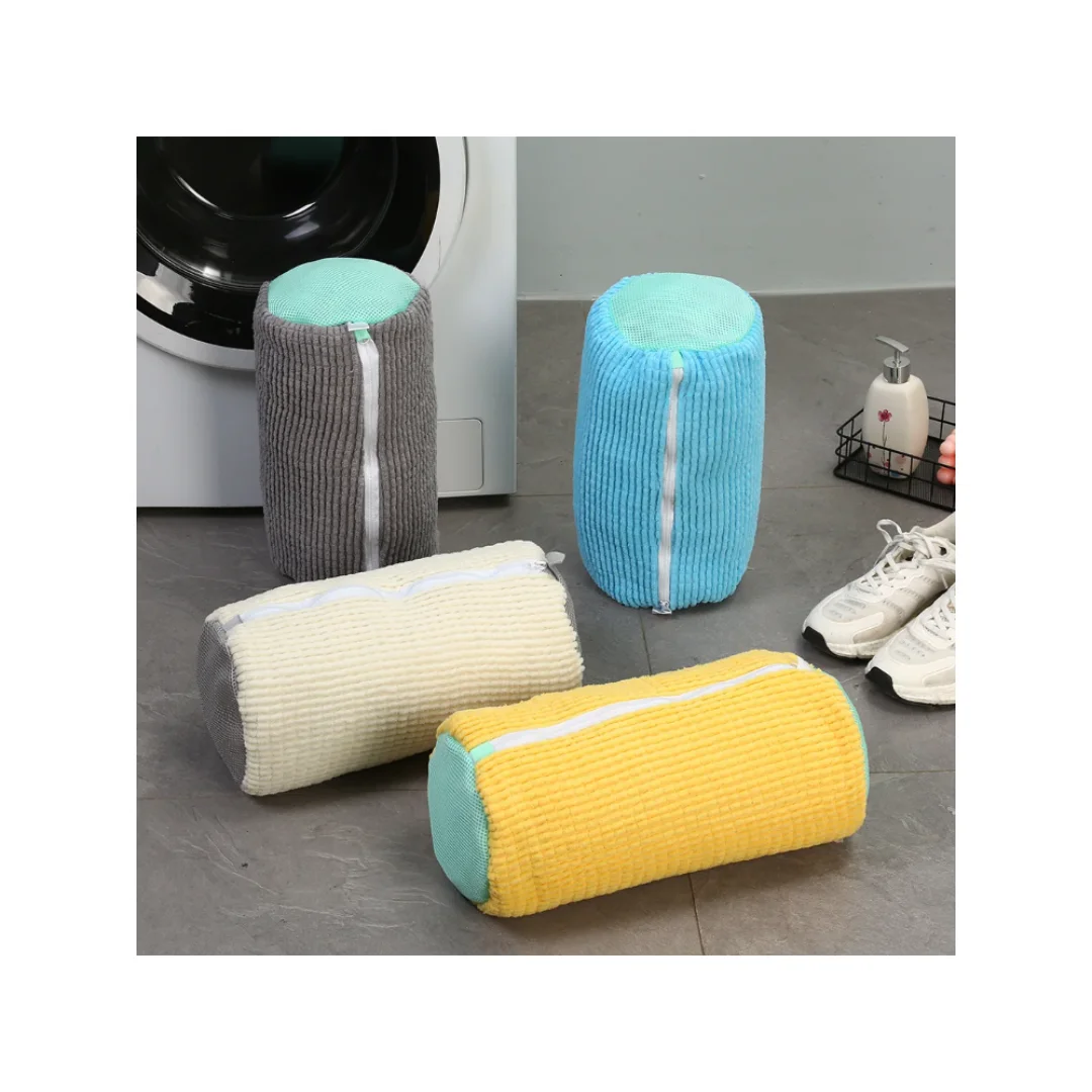 Shoe Washing Bag Washing Machine Laundry Bags Microfiber Closure Shoes Cleaning Bag Shoes Laundry Net Fluffy Fibers Sneaker thumbnail 5