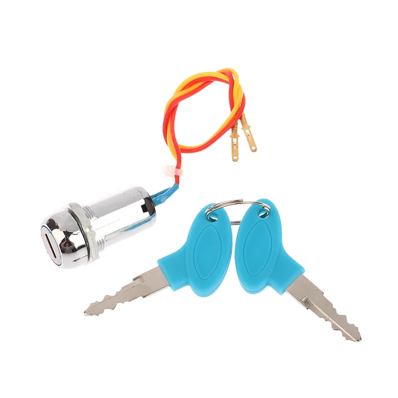 New Arrival 1 Set 2 Wire Key Ignition Bike Motorcycle Switch Lock Scooter Go Kart Switches For Motorcycle Electrical System thumbnail 2