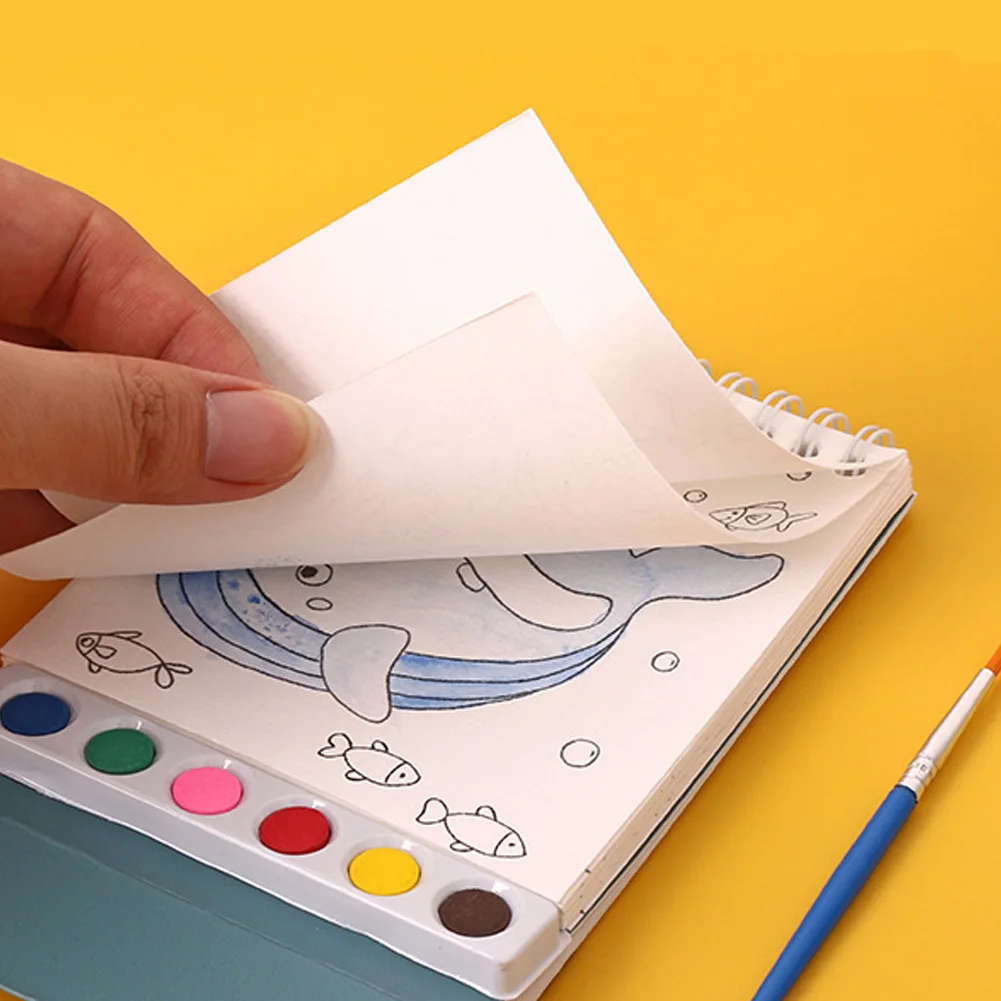 20 Sheet Sketchbook Drawing Picture Book Painting Brush Set Gouache Painting For Students Kids DIY Coloring Book Art Kit thumbnail 6