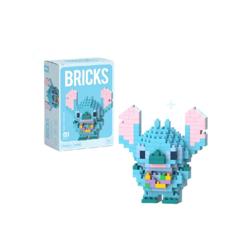 Cute Stitch Building Blocks Set 232 Pcs Creative DIY Assembly Model Kit Action Figure Toy For Kids Adults Collection Gift thumbnail 6