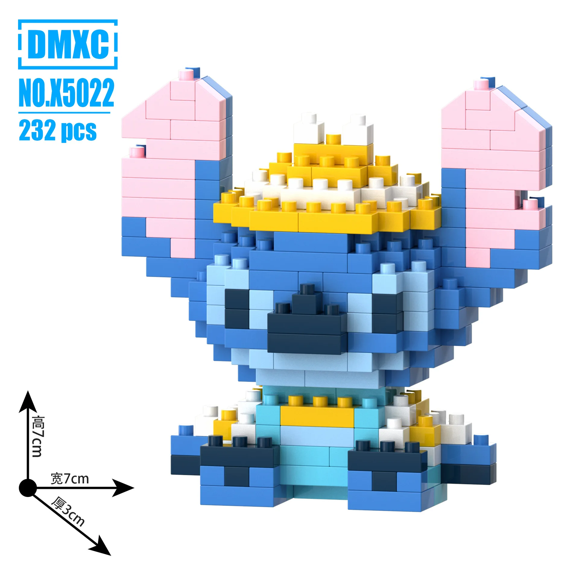 Cute Stitch Building Blocks Set 232 Pcs Creative DIY Assembly Model Kit Action Figure Toy For Kids Adults Collection Gift thumbnail 2