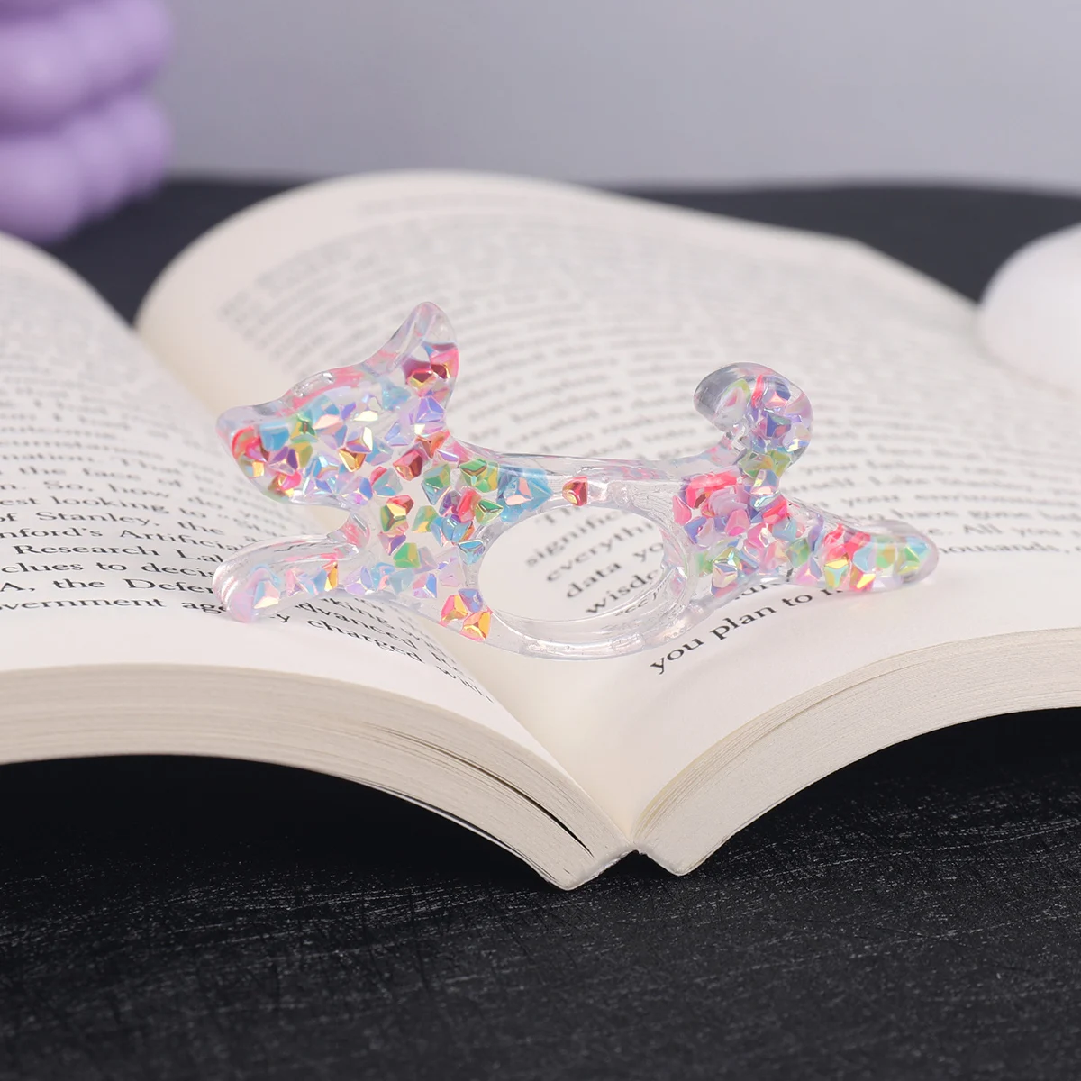 Cute Puppy shape Thumb book support for students use Small Gift for Book Lovers, Office and school Supplies thumbnail 6