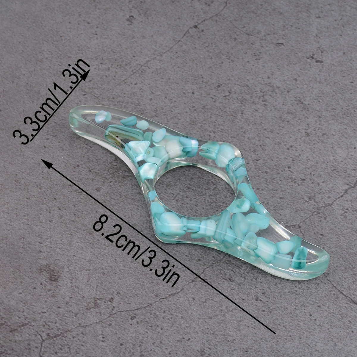 Green stone style creative thumb bookmark, fashionable and portable study item, suitable as a book pressing tool for students thumbnail 2
