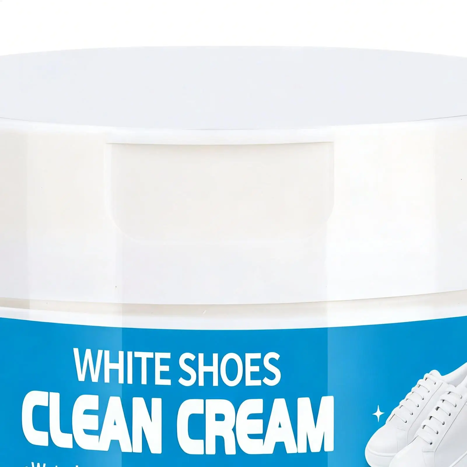 NEW White Shoe Cleaner Long-Lasting Cream With Sponge Nourishing Shoe Cleaning Stain Treater For Rubber Canvas Sole Stain thumbnail 3