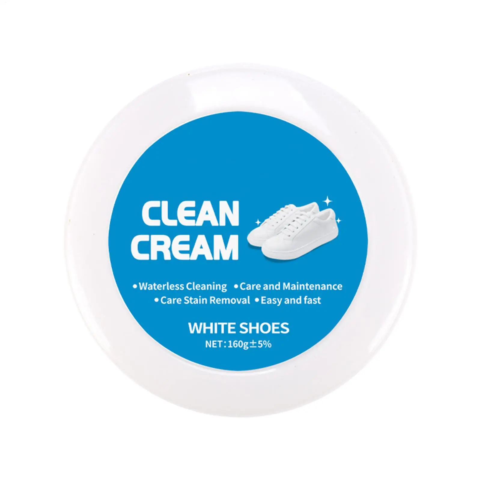 NEW White Shoe Cleaner Long-Lasting Cream With Sponge Nourishing Shoe Cleaning Stain Treater For Rubber Canvas Sole Stain thumbnail 2
