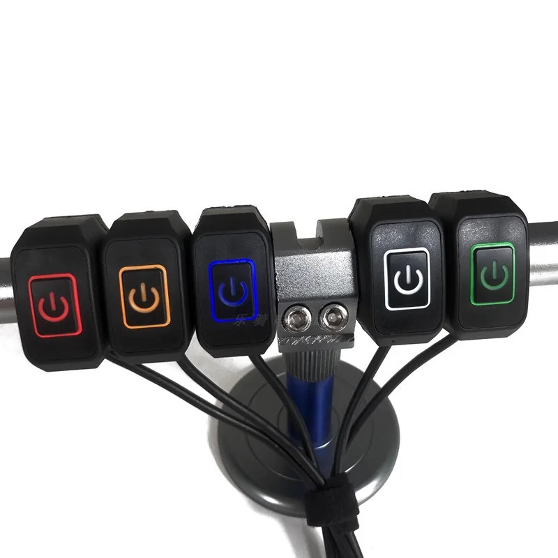 22mm Motorcycle Handlebar LED Modified Switch Three-Position Waterproof 12V Headlight Fog Spotlight Retro Control for Motorcycle thumbnail 5
