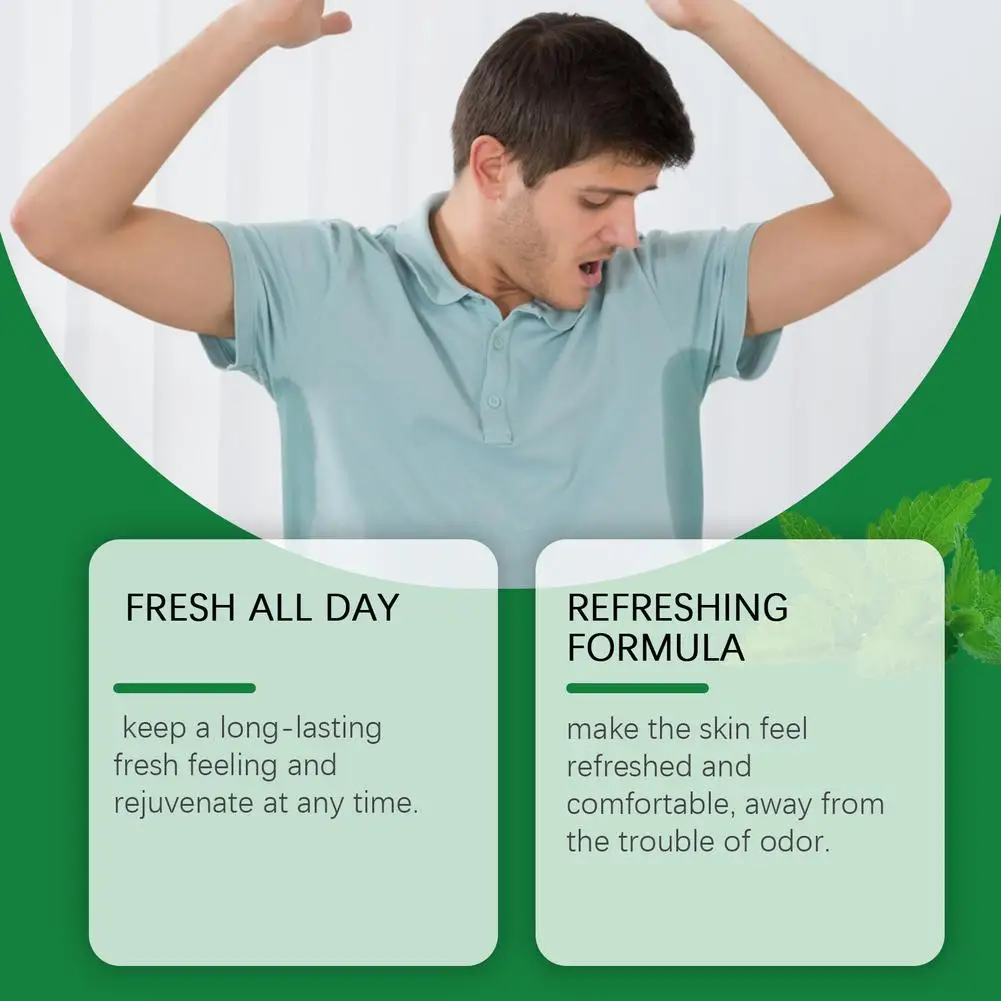 1/2PCS Natural Deodorant Stick For Women Men, Mint Underarm Deodorant Stick Body Odor Remover Lasting Armpit Anti Sweaty Stick thumbnail 5