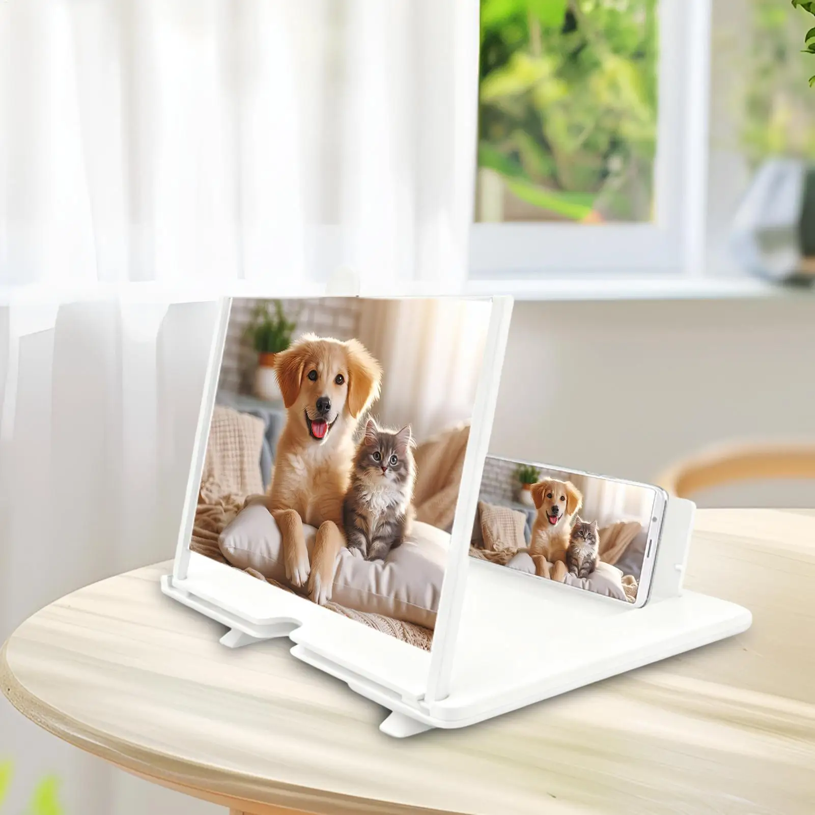 18 Inch 3D HD Mobile Phone Screen Magnifier Movie Stand Amplifier optical magnification Phone Holder 3D HD Movie Video Stand thumbnail 3