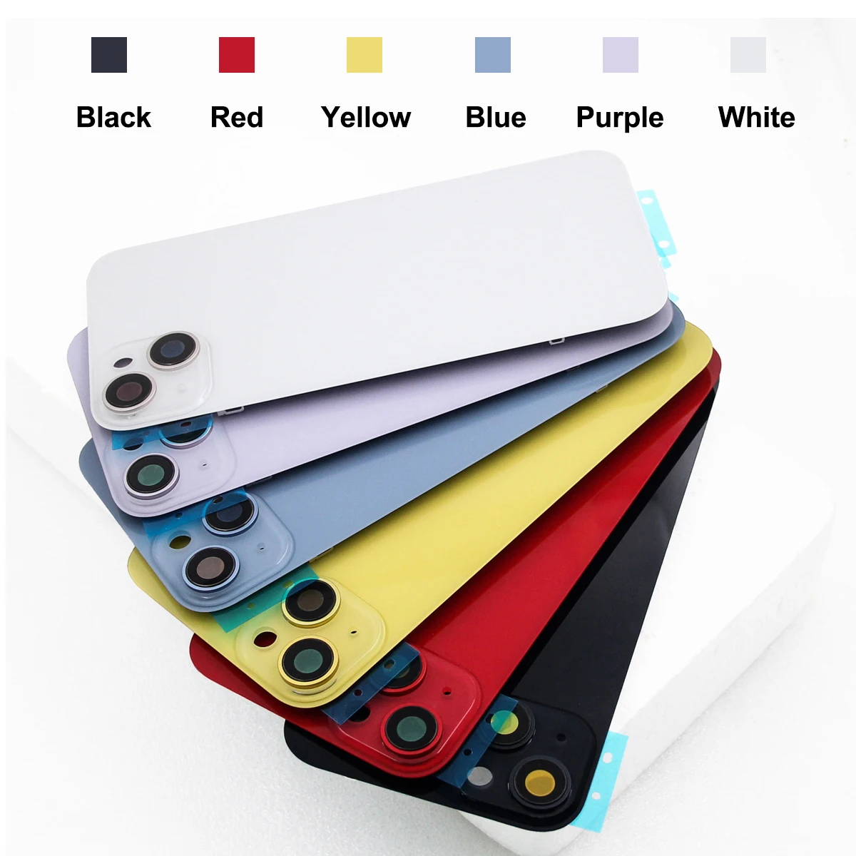 Battery Cover For iPhone 14 14Plus Rear Door Housing Panel Case Camera Lens Parts For iPhone 14 Plus Glass Battery Cover thumbnail 4