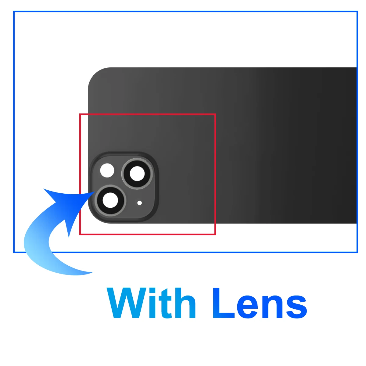 Battery Cover For iPhone 14 14Plus Rear Door Housing Panel Case Camera Lens Parts For iPhone 14 Plus Glass Battery Cover thumbnail 6