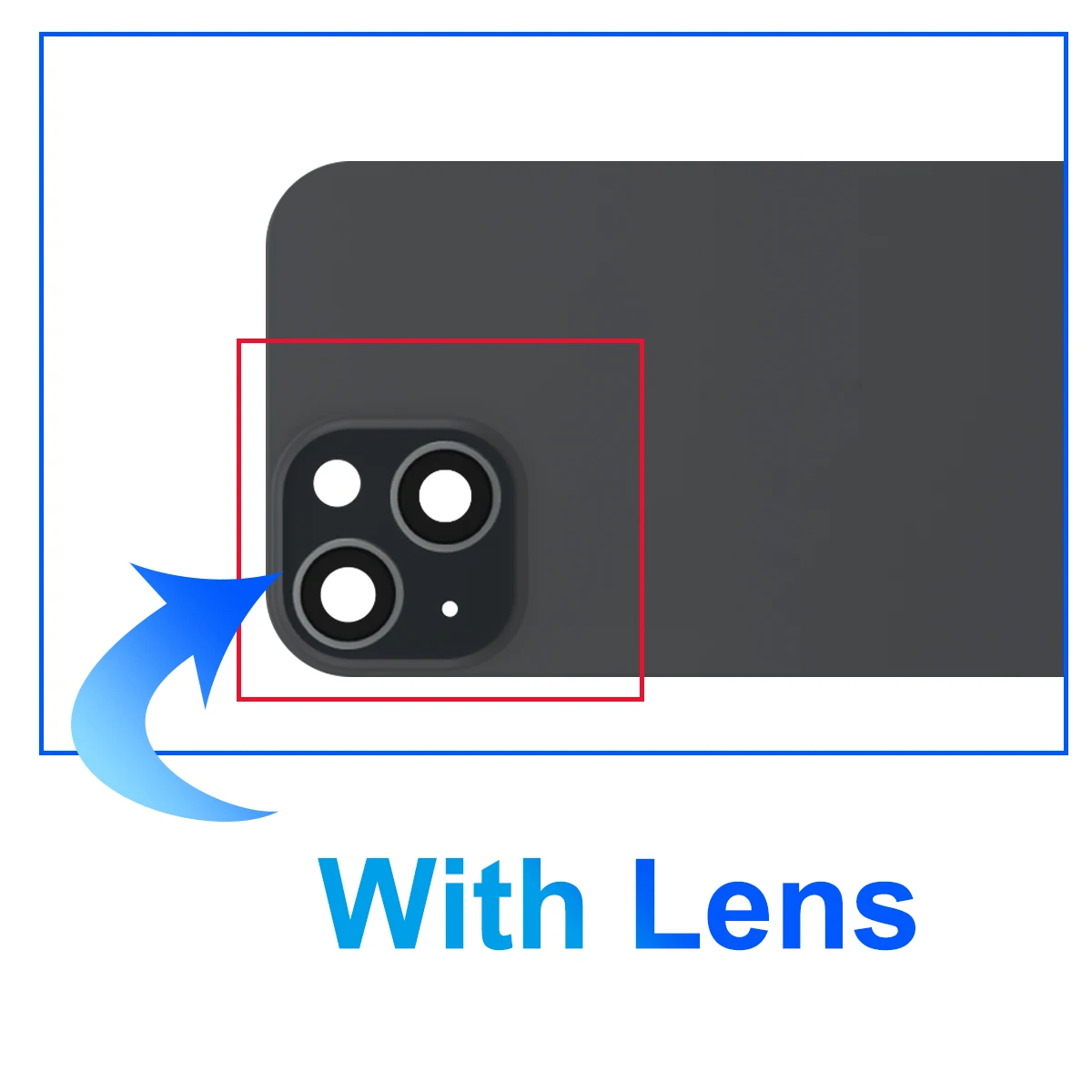 Battery Cover For iPhone 15 15Plus Rear Door Housing Panel Case Camera Lens Parts For iPhone 15 Plus Glass Battery Cover thumbnail 6