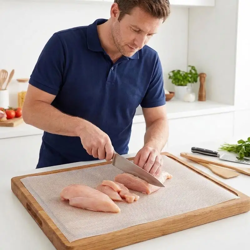 New POE Cutting Board Paper Plastic Cuttable Chopping Boards Paper 24x300CM Disposable Cutting Board Mat Outdoor