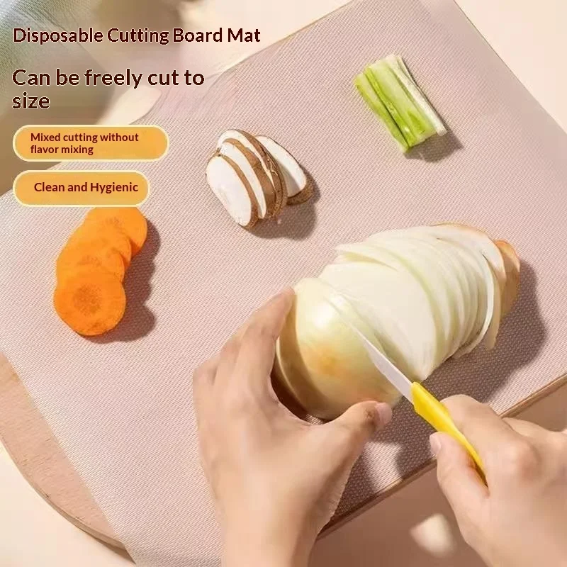 New POE Cutting Board Paper Plastic Cuttable Chopping Boards Paper 24x300CM Disposable Cutting Board Mat Outdoor thumbnail 3