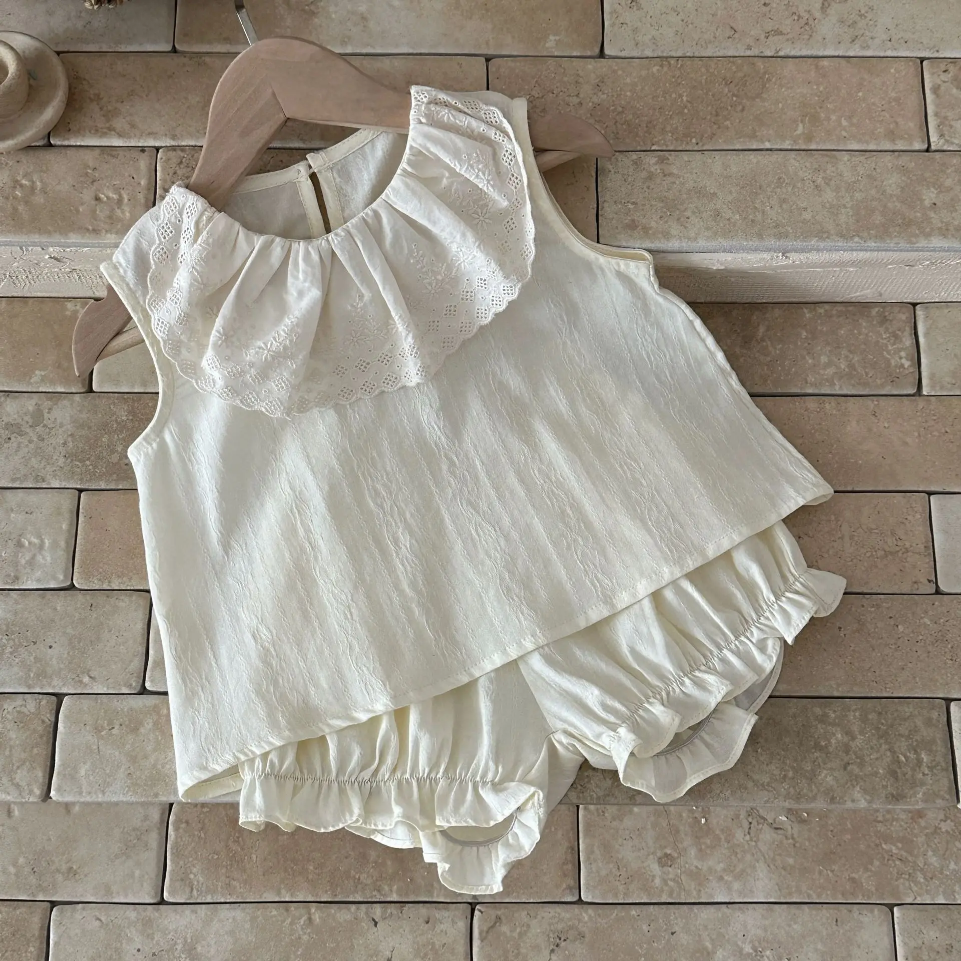 Summer New Baby Girls Sleeveless Shirts Loose Short Pants Toddler Outfits thumbnail 2