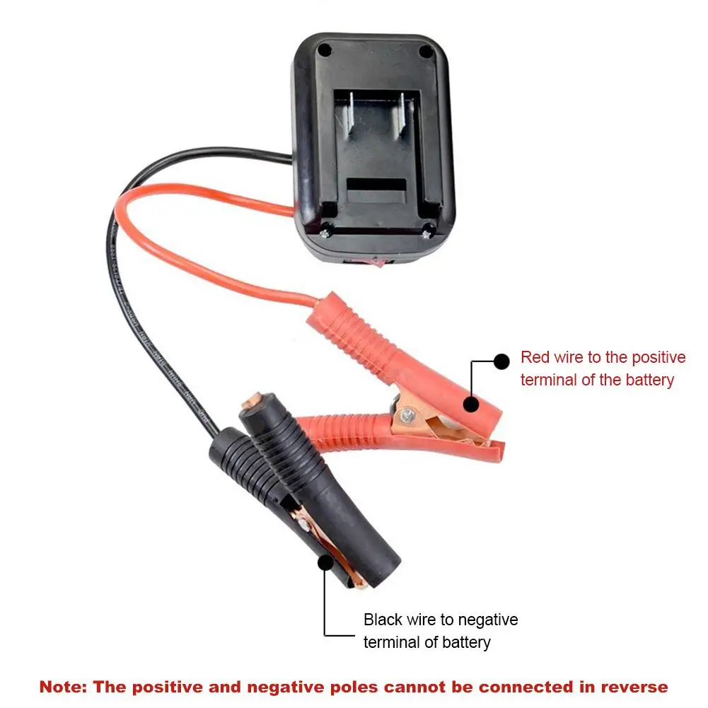 Car Lithium Battery Converter Charger Clip Auto Igniter Jump Starter For Makita Booster Cable Adapter Emergency Power DIY Tools thumbnail 6