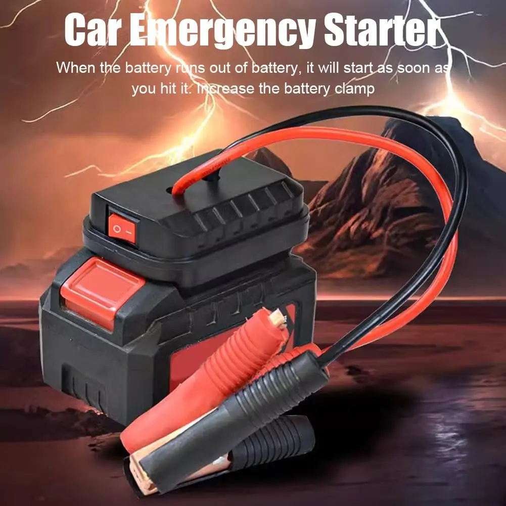 Car Lithium Battery Converter Charger Clip Auto Igniter Jump Starter For Makita Booster Cable Adapter Emergency Power DIY Tools thumbnail 2