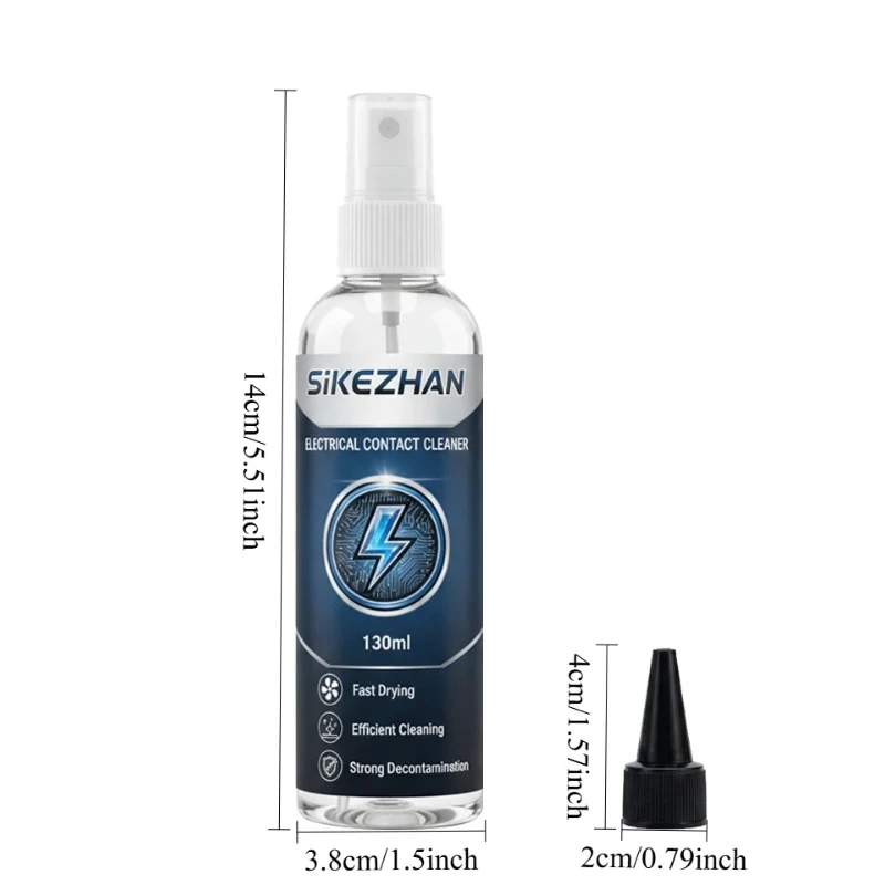 130ml Electrical Contact Cleaner, Fast Drying Circuit Board PCB Cleaner Spray, Remove Oxide for Electronic Repair SIKEZHAN thumbnail 6