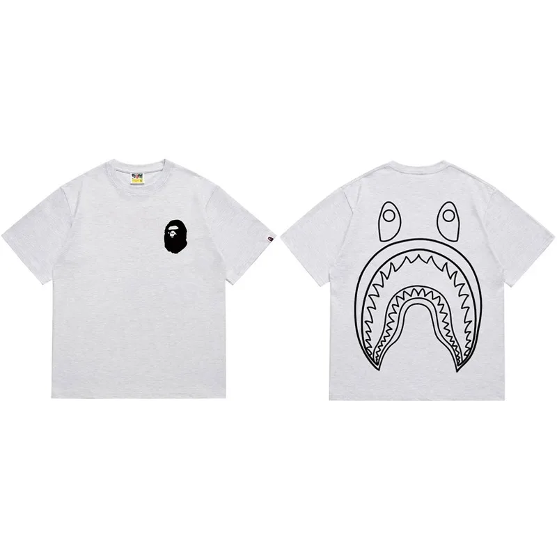 American  Half Sleeve Ape Head Cartoon Printed New T-shirt Loose Men's and Women's Wear Summer New Casual Short Sleeve thumbnail 6