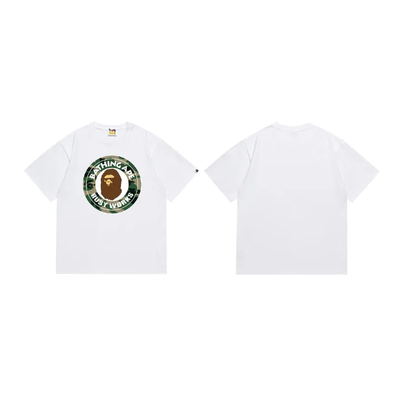 American  Half Sleeve Ape Head Cartoon Printed New T-shirt Loose Men's and Women's Wear Summer New Casual Short Sleeve thumbnail 2