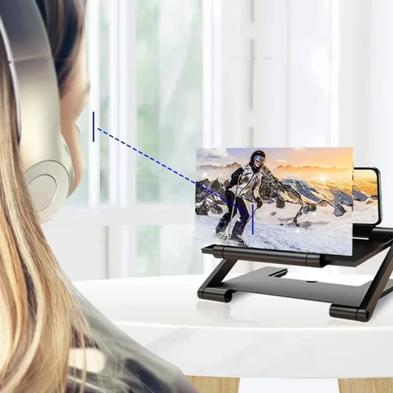 NEW 3D Screen Amplifier Mobile Phone Screen Video Magnifier HD Expander Projector Smart phone Display Magnifying Bracket 2026 thumbnail 4