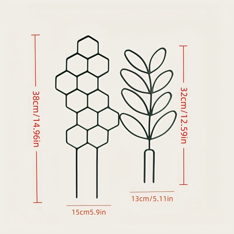3pcs Plant Support Frame Climbing Rack Suitable for Plant Shaping/Designing/Fixing Garden Decor Outdoor Planters Indoor Planters thumbnail 6