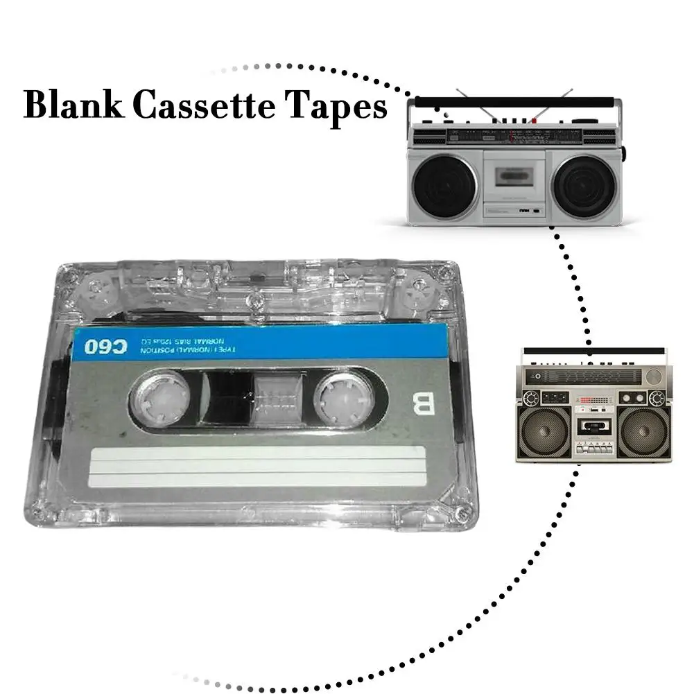 Standard Cassette Blank Tape Player Empty Tape With 60 Minutes Magnetic Audio Tape Recording For Speech Music Player thumbnail 6