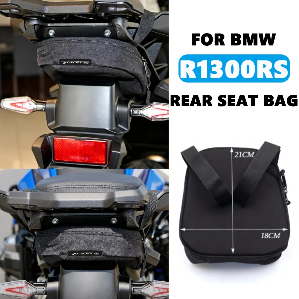 Motorcycle Rear Seat Bag 2025- For BMW R1300RS Luggage Rack Tool Bag R 1300 RS Pannier Trunk Bags R 1300RS Waterproof Tail Bag