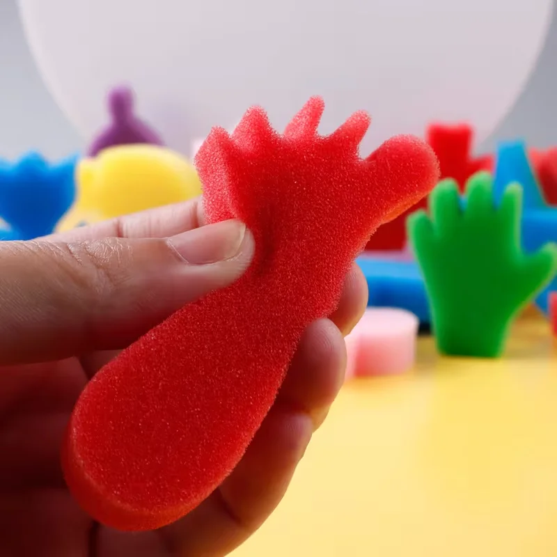 24Pcs Creative Sponge Stamp Set, Painting Craft Stamps for DIY Art, Reusable Foam Drawing Tools for Classroom & Home thumbnail 3