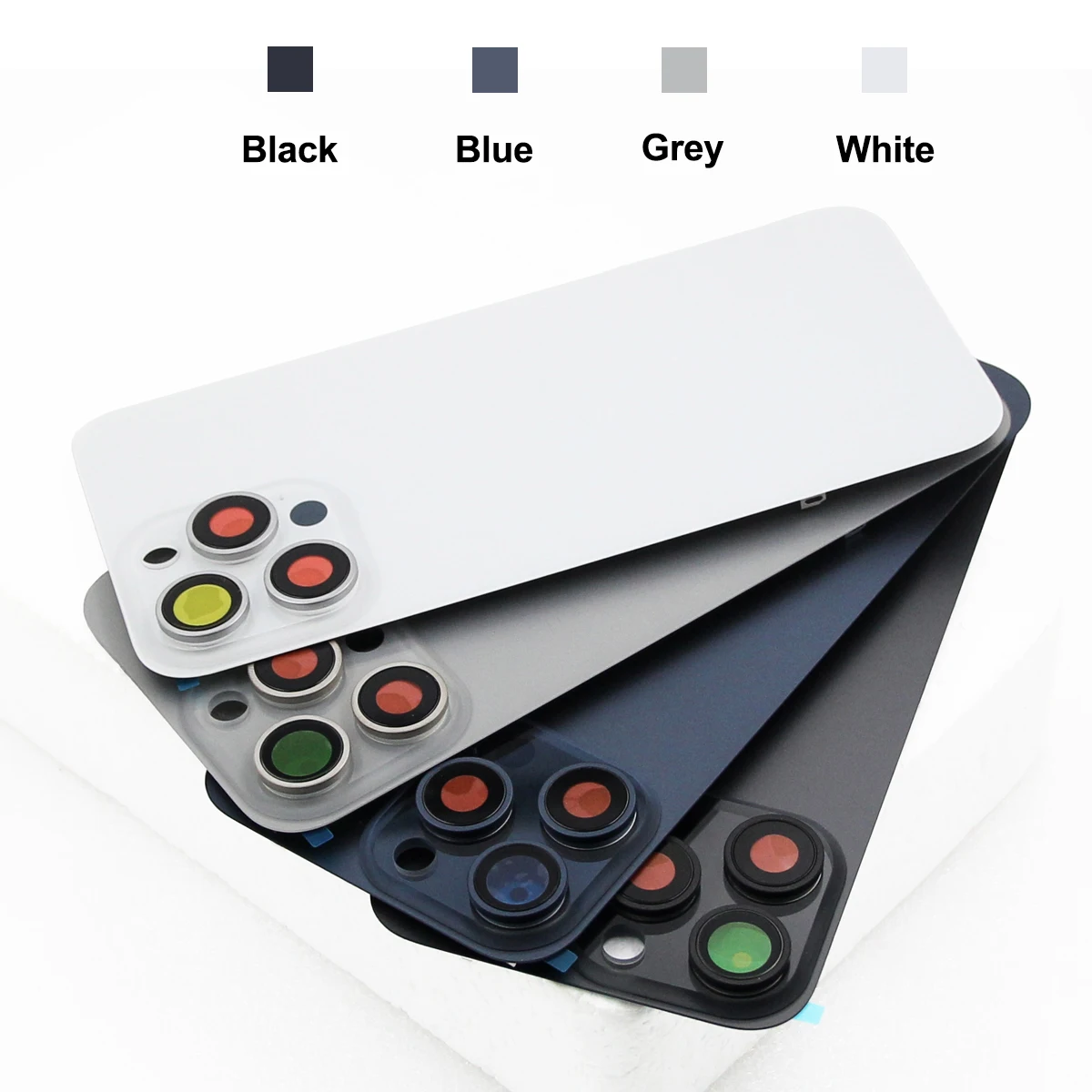 Glass Battery Cover For iPhone 15 Pro Max Rear Door Housing Panel Case Camera Lens Parts For iPhone 15 Pro Battery Cover thumbnail 4
