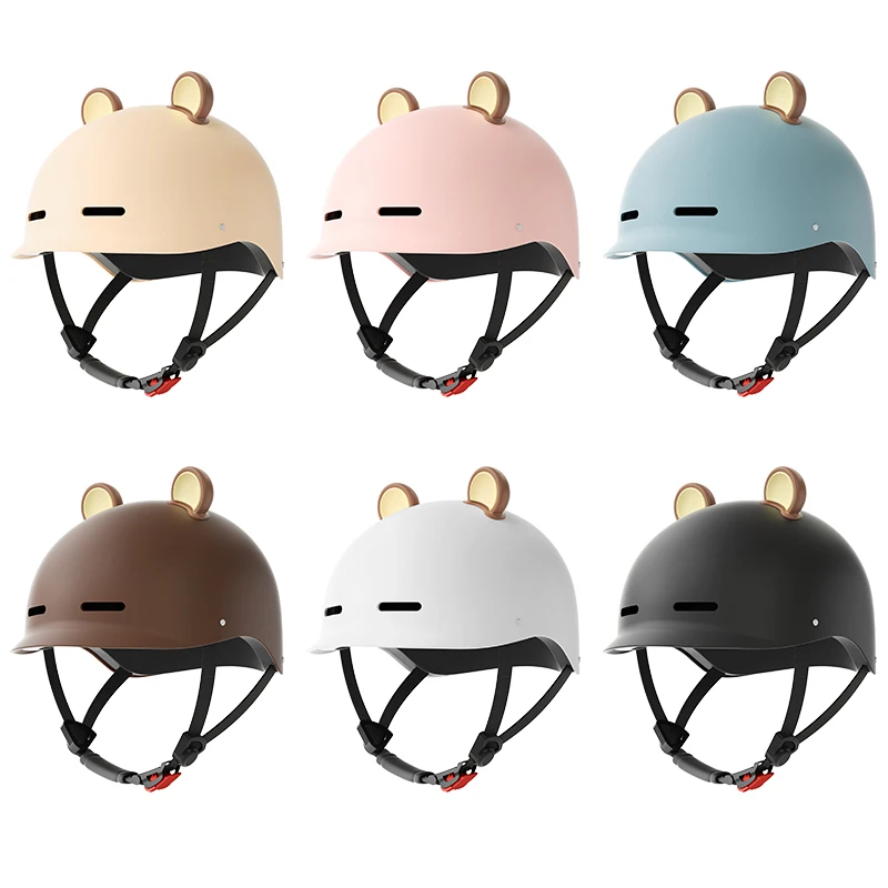 AD motorcycle helmet cute cartoon half helmet unisex sports cycling safety helmet summer sun protection thumbnail 6