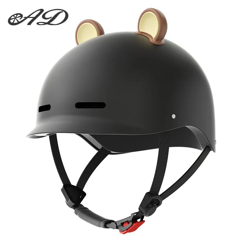 AD motorcycle helmet cute cartoon half helmet unisex sports cycling safety helmet summer sun protection thumbnail 2