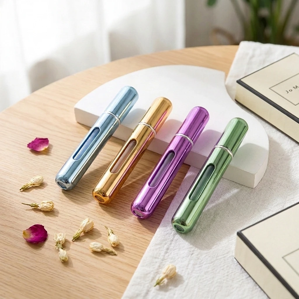 10ml Refillable Travel Perfume Atomizer – Portable Mini Spray Bottle for Women Pocket Cologne Dispenser (1/4 Pcs) thumbnail 2