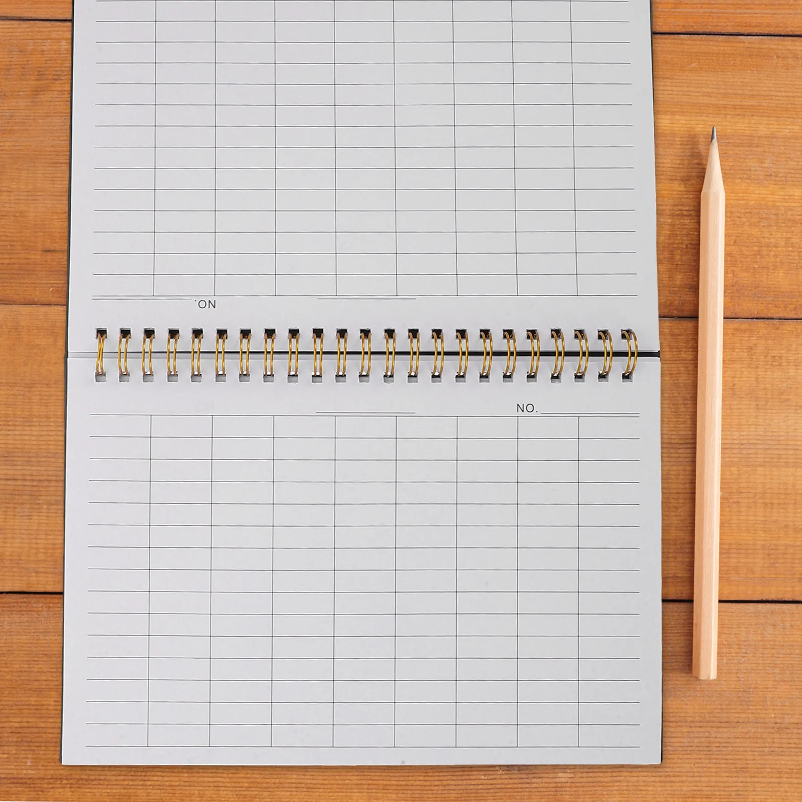 2Pcs Business Accounting Ledger Notebook Portable PP Cover Vertical Horizontal Grid Bookkeeping Record Keeping 60 Pages thumbnail 3