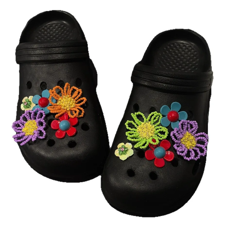 Fashion Ballet Shoe Flowers Set with Buckle Decoration Dopamine Beads Sunflower Shoes Charms Dance Shoe Accessories 1 Set thumbnail 6