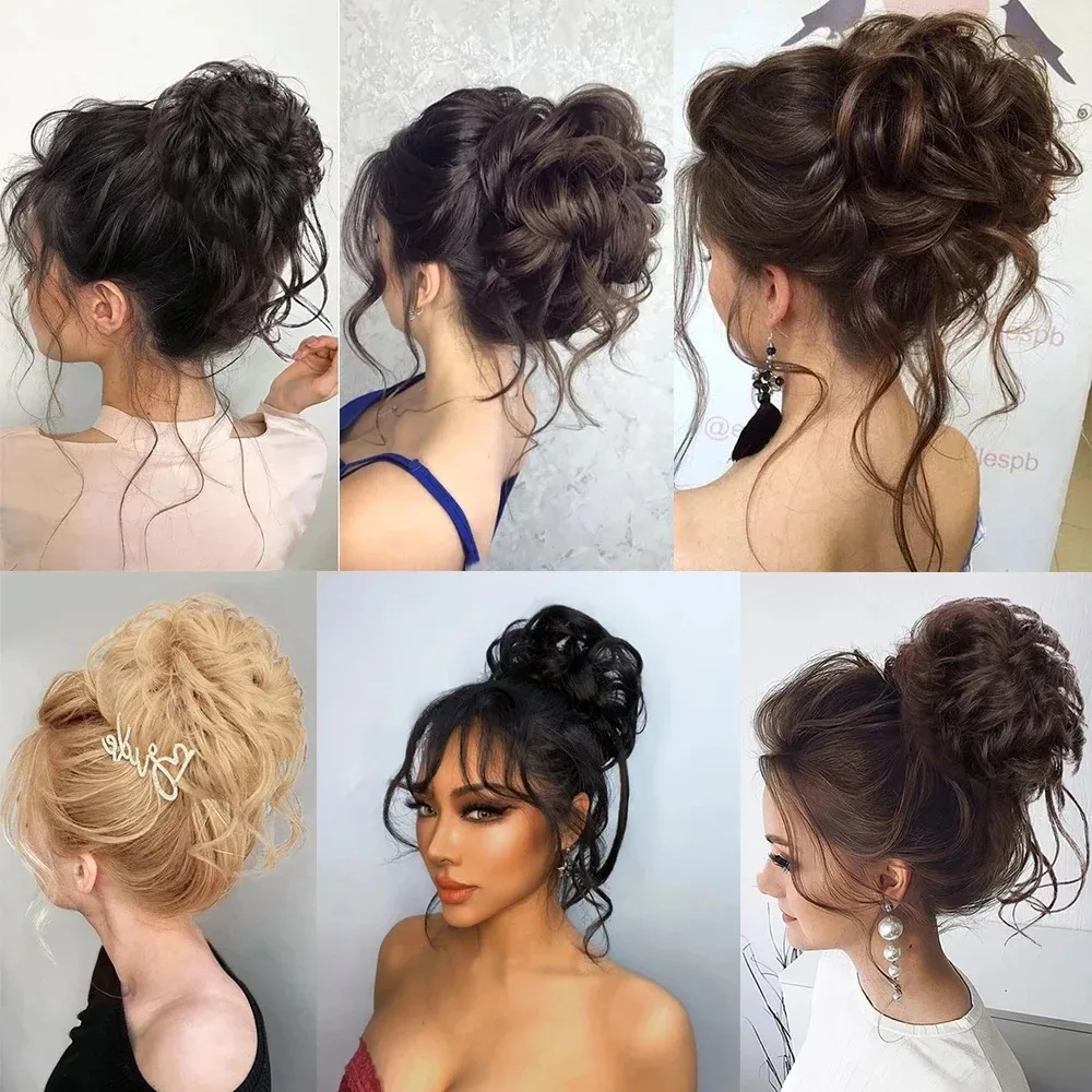 10inch Synthetic Fluffy Short Ponytail Claw Clip Wig Ponytail Extensions Curly Ponytail Ladies Black Brown Hair Clip for Women thumbnail 4