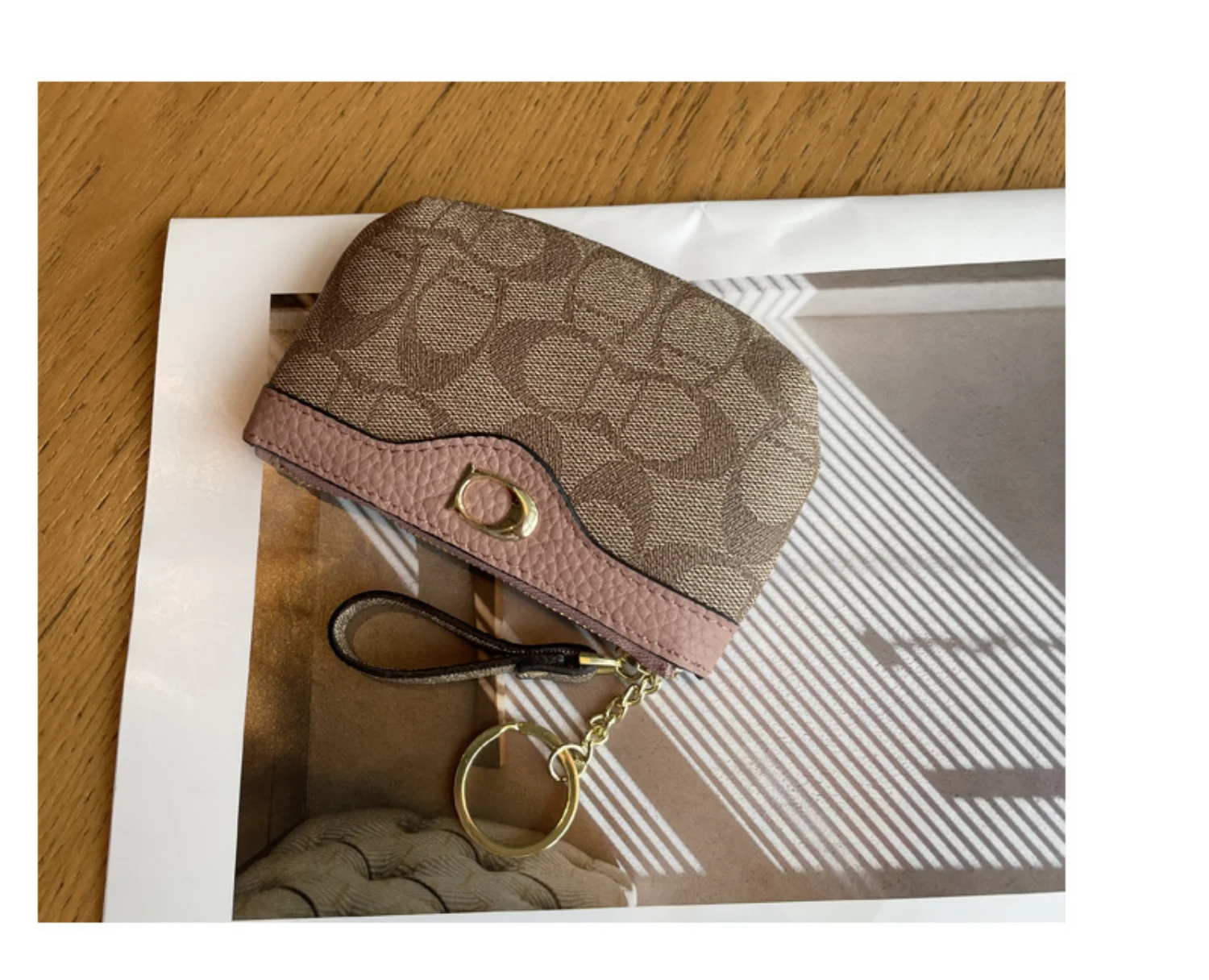 2026 New Classic Old Flower Small Wallet, Women's Mini Wallet, Coin Small Bag, Change Bag, Leather Wallet, Storage Bag, Card Bag thumbnail 4