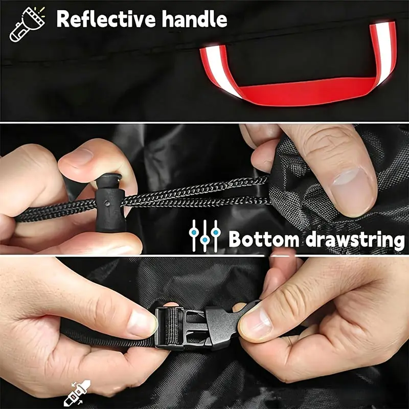 210D Outdoor BBQ Grill Cover Dustproof Waterproof Windproof Fabric Barbecue Cover for Gas Charcoal Electric Barbe Accessories thumbnail 5