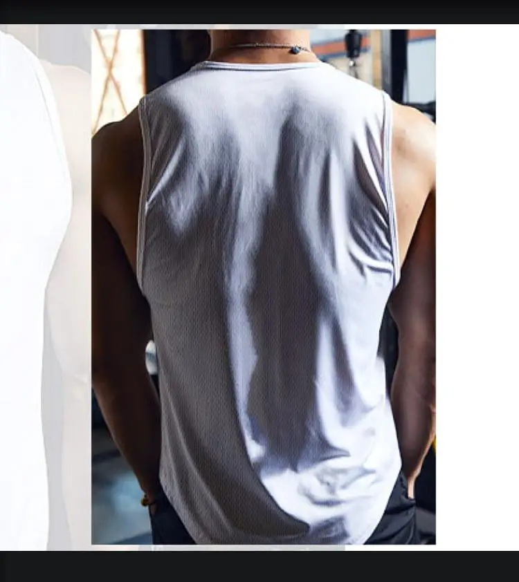 Street Fitness Tank Top Men's Sleeveless Training Shirt Outdoor Fitness Gym Park T-shirt thumbnail 6
