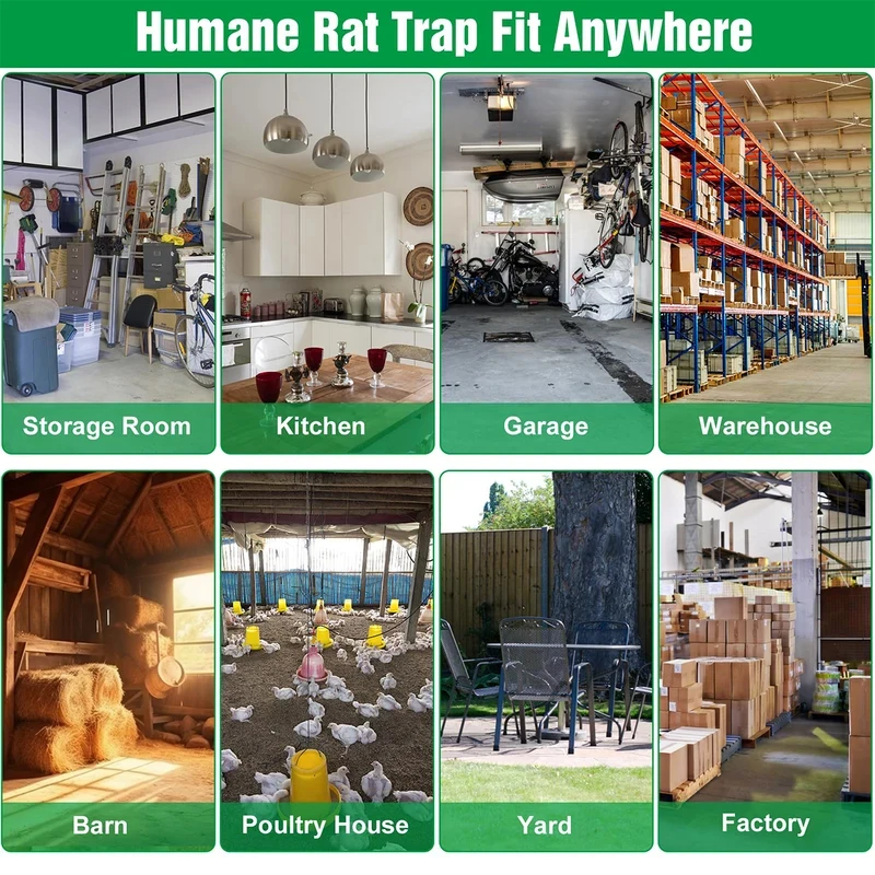 Powerful Mouse Rat Trap Mousetrap Rodent Repeller Killer Home Garden Pest Control thumbnail 4