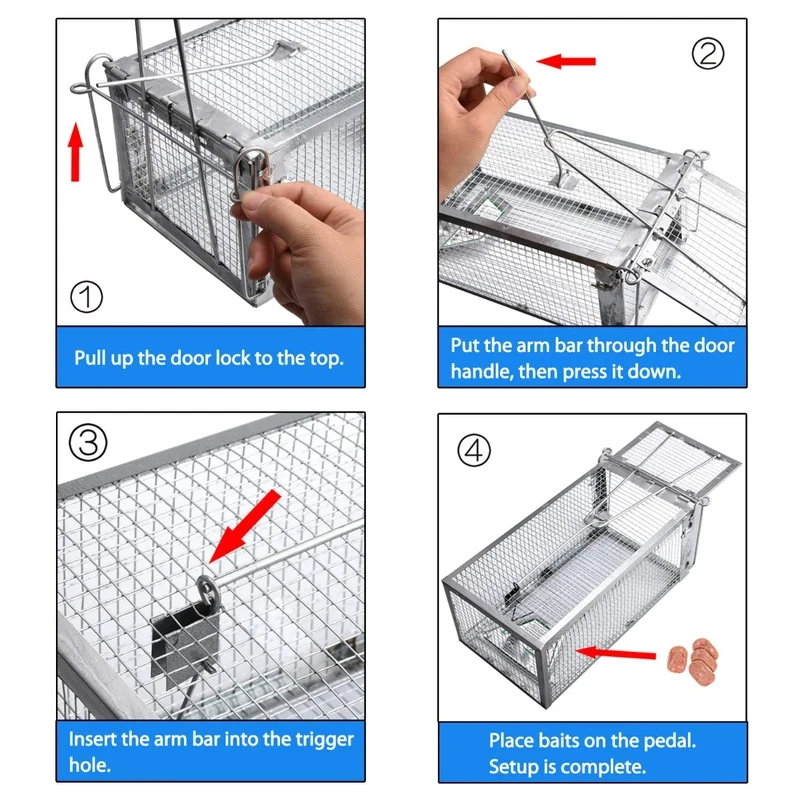 Powerful Mouse Rat Trap Mousetrap Rodent Repeller Killer Home Garden Pest Control thumbnail 5