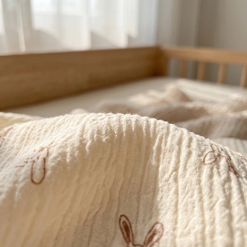 New Spring Newborn Baby Sleep Clothes Rabbit Print Soft Jumpsuit Underwear Infant One piece Skin Friendly Baby Romper thumbnail 5